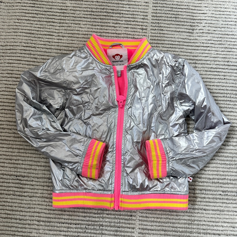 Appaman Size 5 Metallic Bomber Jacket